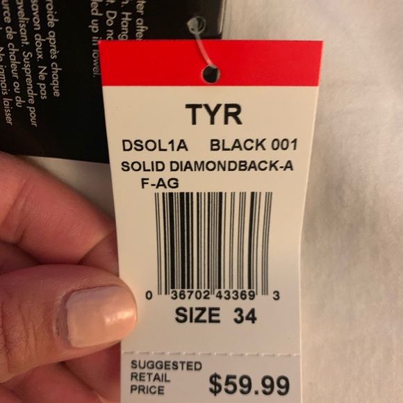 TYR one piece bathing suit size 34 NWT - Picture 4 of 4